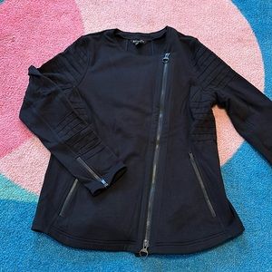 {Athleta} Black Zip Bomber Motorcycle Jacket
